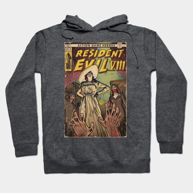 Resident Evil 8 fan art comic cover Hoodie by MarkScicluna